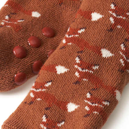 ABS Socken mit Fuchs-Muster, orange, Gr. 19/22 PUSBLU