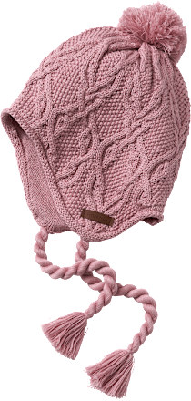 Mütze aus Strick, rosa, Gr. 50/51 ALANA