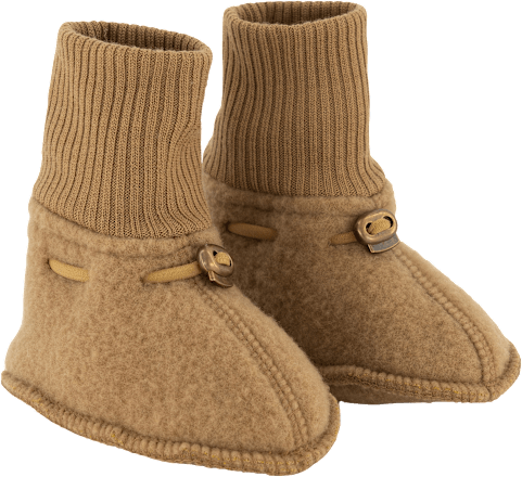 Schuhe mit Merinowolle, braun, Gr. 74/80 Mikk-Line