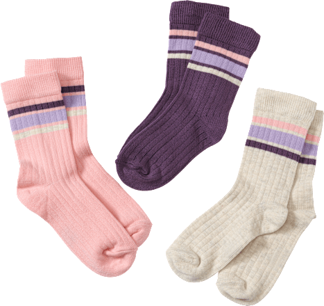 Socken mit Ripp-Struktur, rosa, Gr. 23/26 ALANA