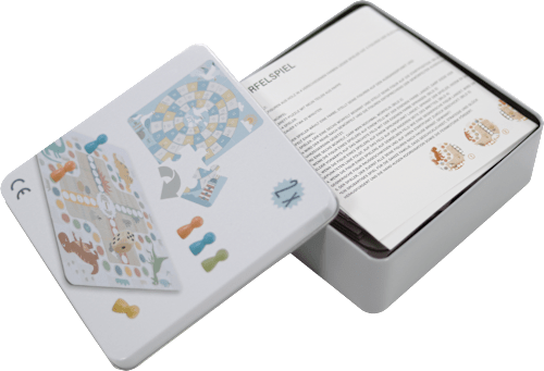 Würfelspielset für unterwegs, ca. 15 x 15 x 5 cm BN+K med