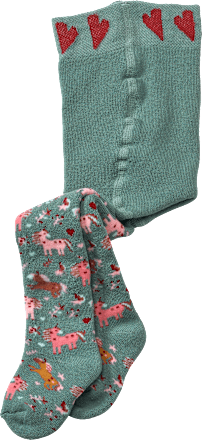 Thermostrumpfhose mit Tier-Motiv, grün, Gr. 62/68 PUSBLU