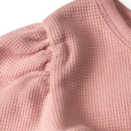 Langarmshirt in Waffel-Struktur, rosa, Gr. 104 ALANA