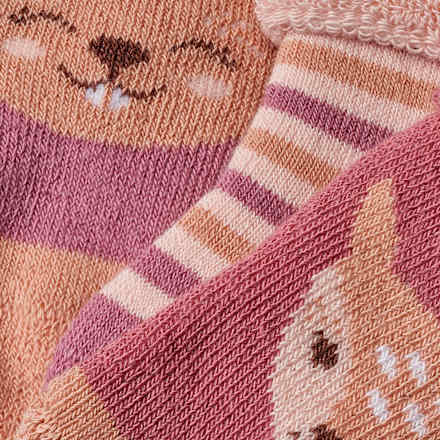 Socken mit Ringeln & Tier-Motiven, lila, Gr. 13/14 ALANA