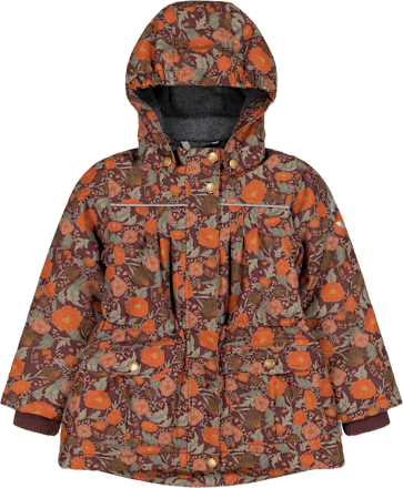 Schneejacke mit Blumen-Muster, bunt, Gr. 98/104 Mikk-Line