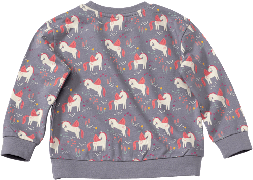 Sweatshirt mit Einhorn-Muster, grau, Gr. 104 ALANA