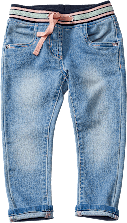Jeans mit schmalem Schnitt & Kordel, blau, Gr. 92 PUSBLU