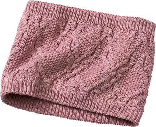 Loop Schal aus Strick, rosa ALANA