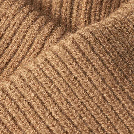 Loop Schal aus Strick, braun PUSBLU