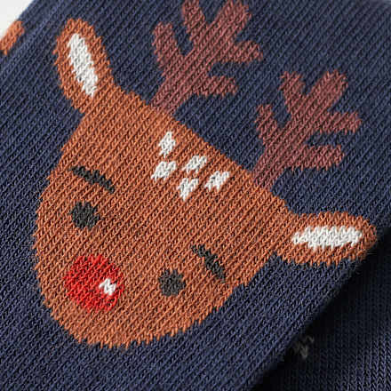 Strumpfhose mit Rentier-Motiv, blau, Gr. 74/80 ALANA