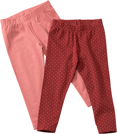 Leggings, rot + rosa, Gr. 92 ALANA