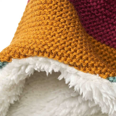 Mütze mit Blockringeln, bunt, Gr. 54/55 PUSBLU