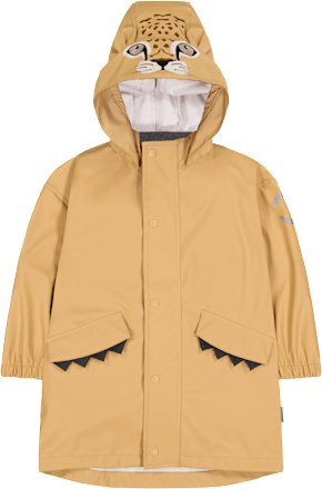 Regenjacke mit Leoparden-Kapuze, beige, Gr. 110/116 Mikk-Line