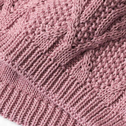 Loop Schal aus Strick, rosa ALANA