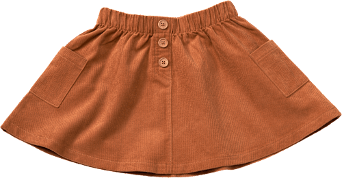 Rock aus Cord mit Knöpfen, braun, Gr. 98 ALANA