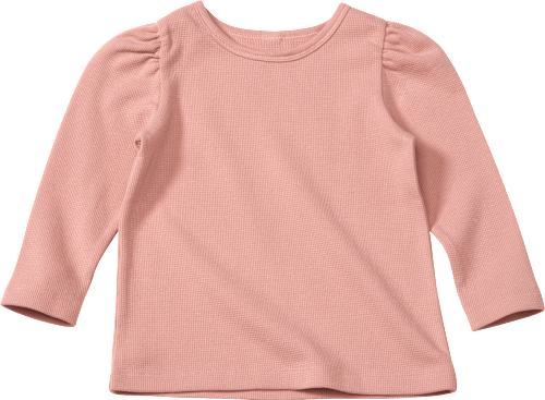 Langarmshirt in Waffel-Struktur, rosa, Gr. 104 ALANA