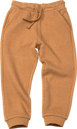 Jogginghose in Ripp-Struktur mit Kordel, braun, Gr. 128 PUSBLU