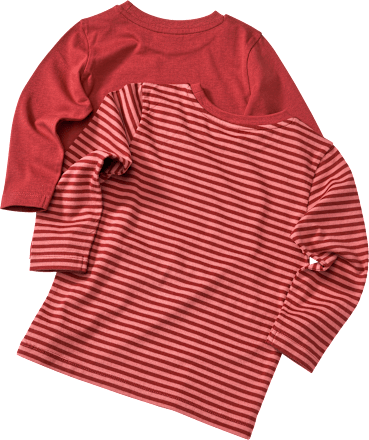 Langarmshirts, rot, Gr. 122 ALANA