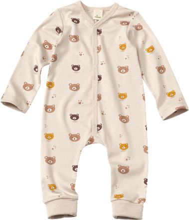 Schlafanzug mit Bären-Muster, beige, Gr. 62/68 ALANA
