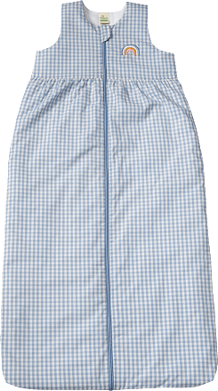 Schlafsack 2 TOG, mit Karo-Muster, blau, 100 cm ALANA