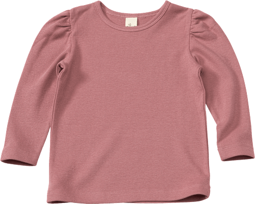Langarmshirt in Waffel-Struktur, rosa, Gr. 110 ALANA