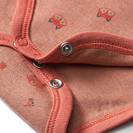 Langarmbody mit Fuchs-Motiv, braun, Gr. 74/80 ALANA