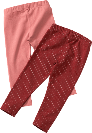 Leggings, rot + rosa, Gr. 92 ALANA