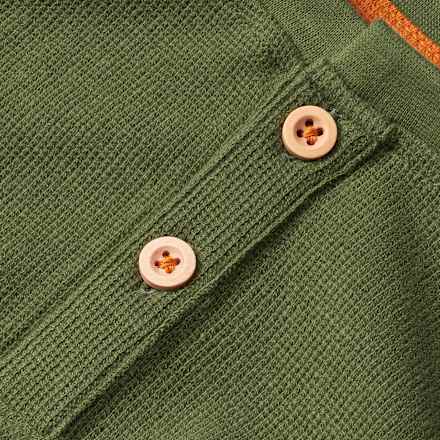 Langarmshirt in Waffel-Struktur, grün, Gr. 110 ALANA