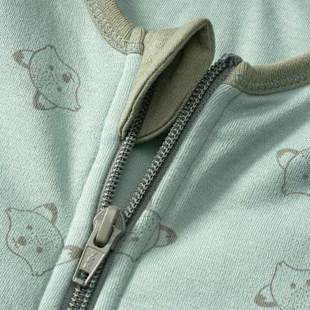 Schlafsack mit Beinen 2,5 TOG, mit Fuchs-Motiv, grün, 100 cm ALANA