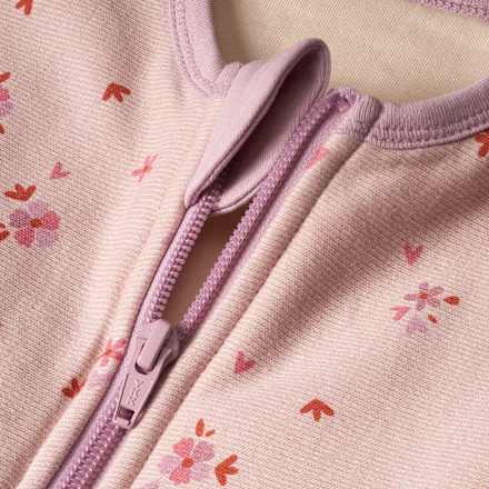 Schlafsack mit Beinen 2 TOG, mit Blumen-Muster, rosa, 100 cm ALANA