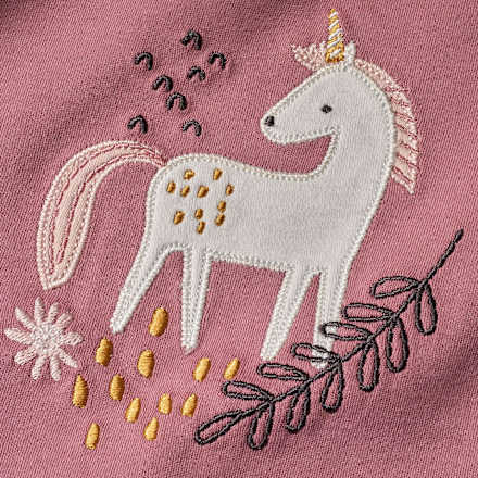 Schlafanzug mit Einhorn-Motiv, rosa & weiß, Gr. 98 ALANA