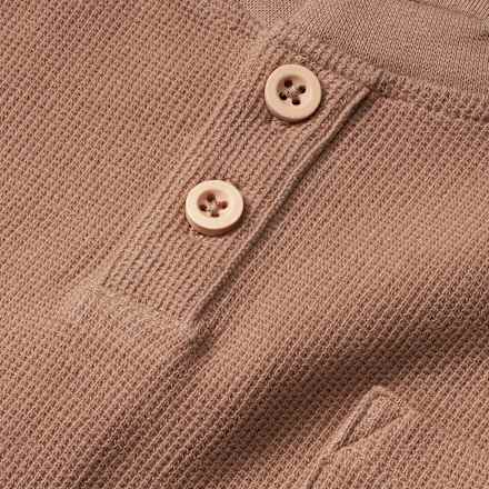 Langarmshirt in Waffel-Struktur, braun, Gr. 110 ALANA