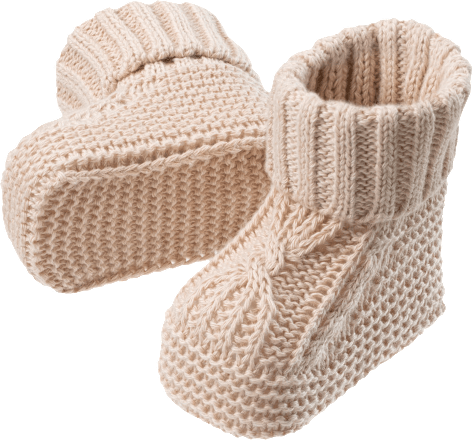 Strickschuhe, beige, 0-3 Monate ALANA