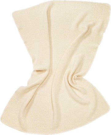 Decke aus Bio-Wolle, weiß, ca. 80 x 100 cm ALANA