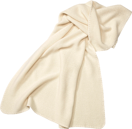 Decke aus Bio-Wolle, weiß, ca. 80 x 100 cm ALANA