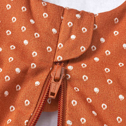 Schlafsack 3 TOG, mit Punkten, braun, 80 cm ALANA