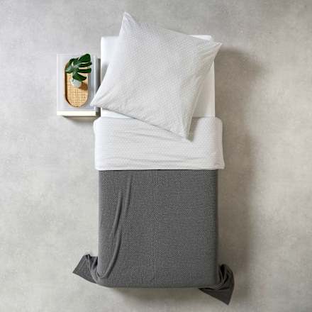 Decke, ca. 150 x 200 cm, grau ALANA