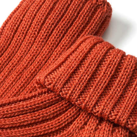 Umschlagsocken aus Bio-Schurwolle, rotbraun, Gr. 15/16 ALANA