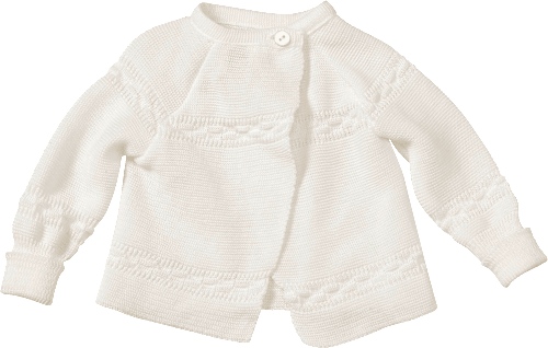 Strickjacke, weiß, Gr. 62/68 ALANA
