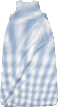 Schlafsack 2 TOG, mit Karo-Muster, blau, 100 cm ALANA