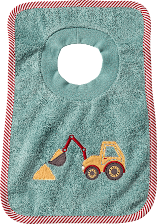 Lätzchen mit Bagger-Motiv, blau ALANA