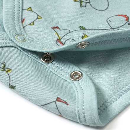 Langarmbody mit Drachen-Muster, blau, Gr. 74/80 ALANA