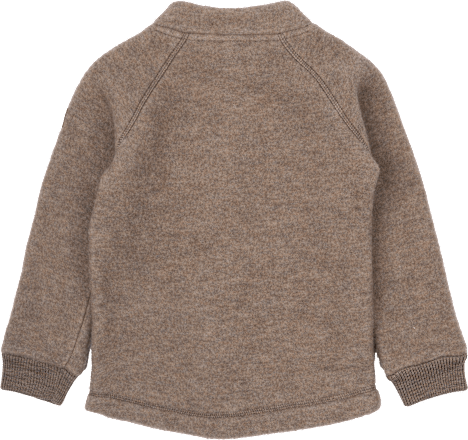 Jacke mit Merinowolle, braun, Gr. 86/92 Mikk-Line