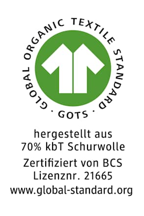 Baby Wickelbody, Gr. 50/56, in Bio-Wolle und Seide, blau, für Mädchen und Jungen ALANA