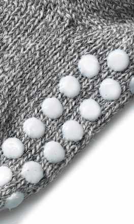 ABS Socken aus Bio-Schurwolle, grau, Gr. 23/26 ALANA