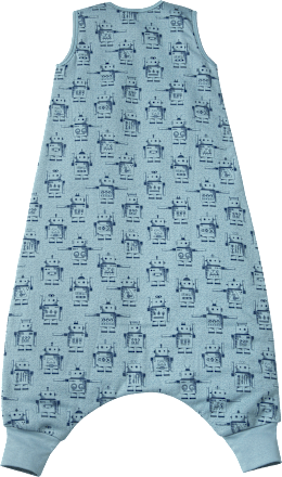 Schlafsack mit Beinen 3 TOG, mit Roboter-Muster, blau, 110 cm ALANA