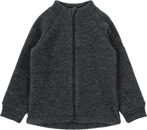 Jacke mit Merinowolle, grau, Gr. 98/104 Mikk-Line