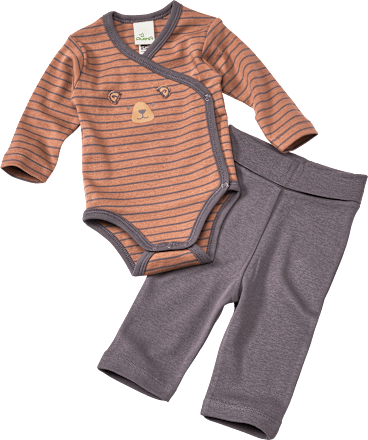 Set mit Body & Hose, braun, Gr. 50/56 ALANA