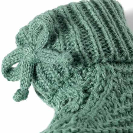 Strickschuhe, grün, 0-3 Monate ALANA