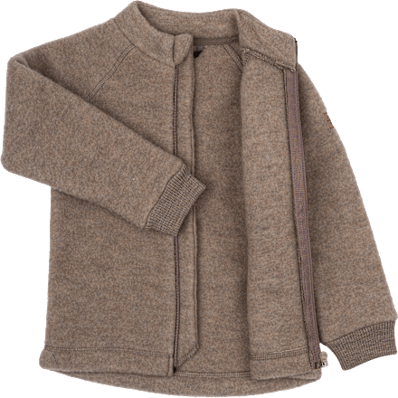 Jacke mit Merinowolle, braun, Gr. 98/104 Mikk-Line